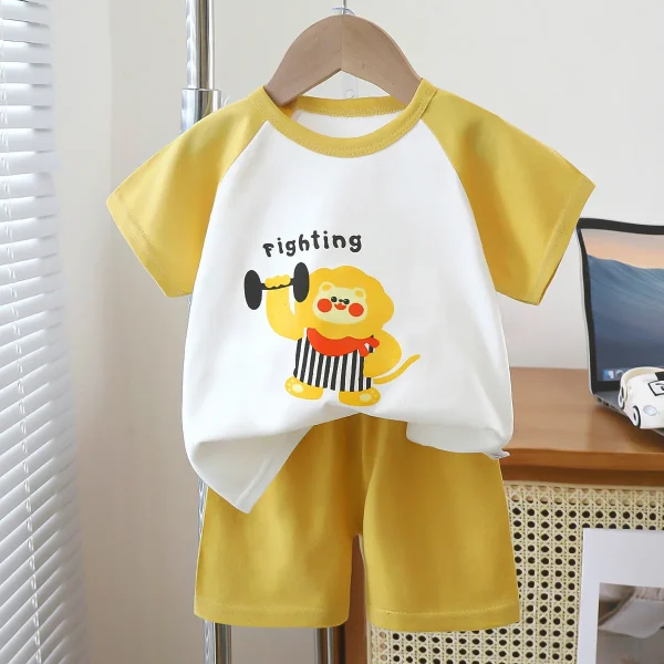 2024 Best Price Superior Quality Short Sleeve Boy Body Suit Boys Suits Children's Short Sleeve Suit - Image 2