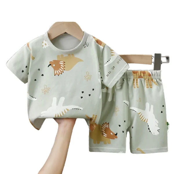 Supply Kids Clothes Summer 2 Pcs Kids Shorts T-shirts Sets for Boys Girls Clothing Sets