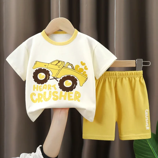 Summer Kids Clothing Baby Boys Clothes Sets Casual COTTON t Shirt Tops Casual Children - Image 6