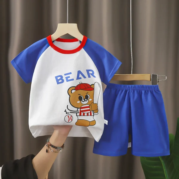 Shorts Sets Boy Girl Baby Clothing Sets Cotton Kids Clothes Newborn Clothes Set - Image 3