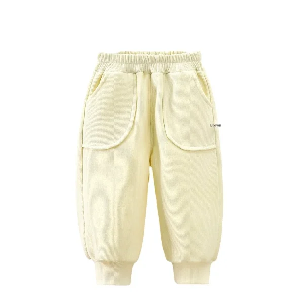 Children's Winter Pants New Style Boys' Velvet Thickened Warm Sweatpants Girls' Trousers Baby Clothing - Image 5