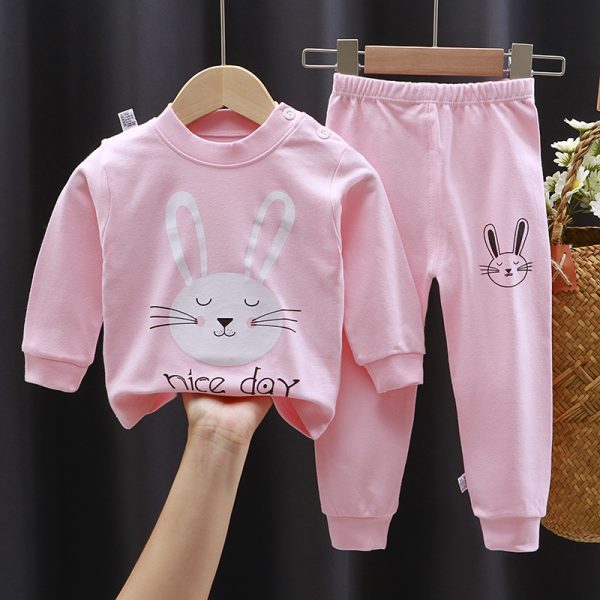 Children Underwear Boys and Girls Autumn Clothes and Autumn Trousers Put on Winter Infant Baby Pajamas Hot Sale
